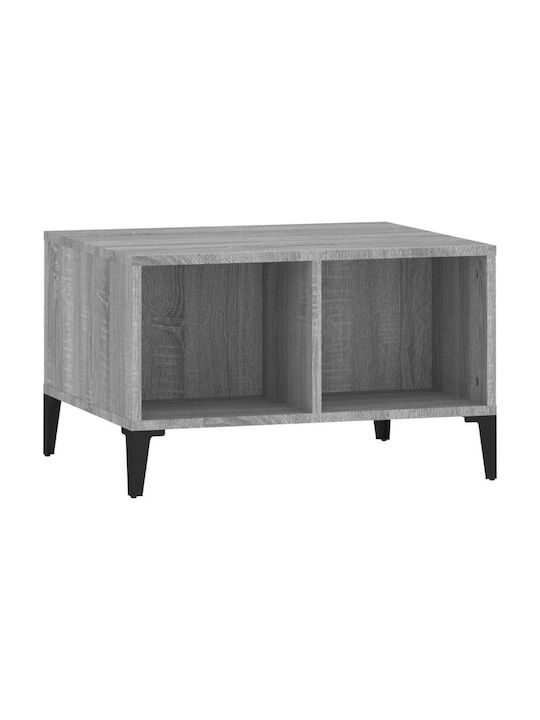 Masa Centrală Rectangulară Din Lemn Gri L60xL50xÎ36,5cm