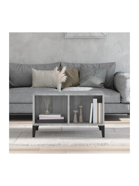 Masa Centrală Rectangulară Din Lemn Gri L60xL50xÎ36,5cm