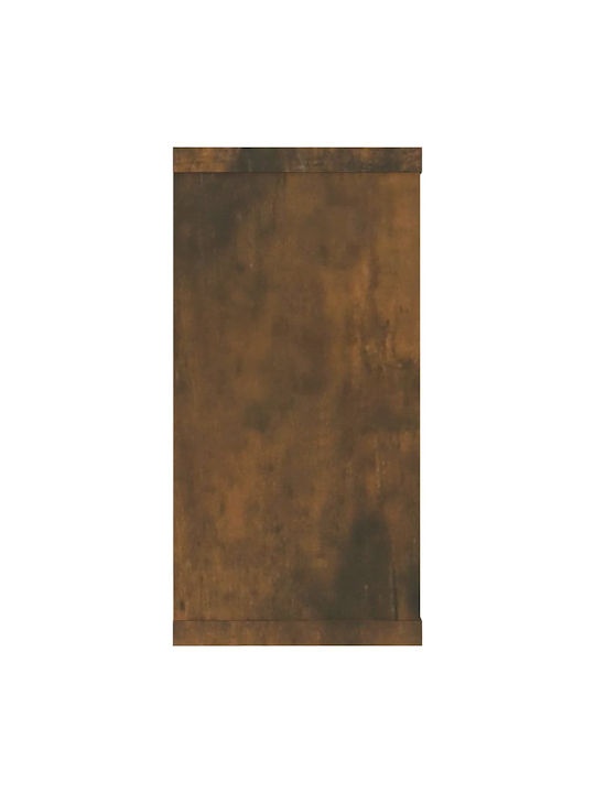 Ράφια Τοίχου Καπνιστή Δρυς (4τμχ) 100x15x30εκ.