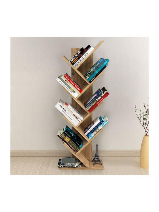 Milton Pine Oak Bookcase 44x22x121cm GP041-0007 2