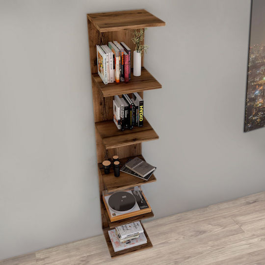 Ogden Brown Bookcase 34.5x30x180cm