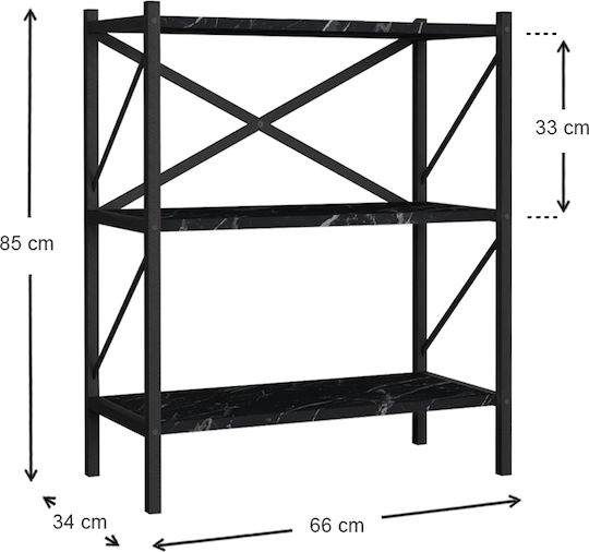 Βιβλιοθήκη Colmar 66x34x85εκ.