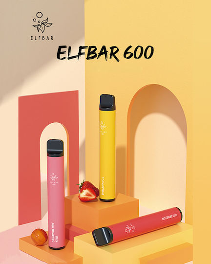 Elf Bar Disposable E-Cigarette 600 Puffs Mango 2ml Red