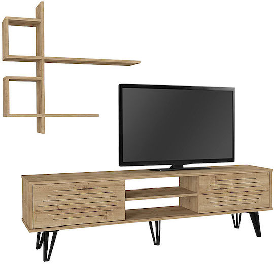 Salerno Living Room TV Unit Sapphire L180xW35xH51cm