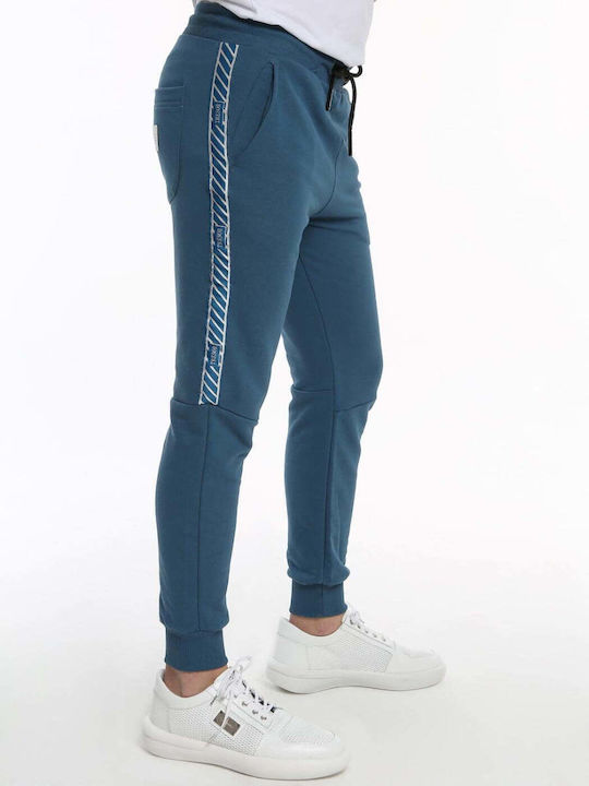 Tresor Men's Sweatpants with Rubber Blue