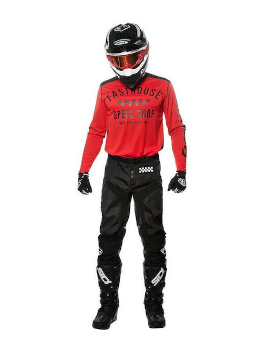 Fasthouse Carbon Pentru bărbați Tricou Motocross Mânecă lungă Roșu Culoare