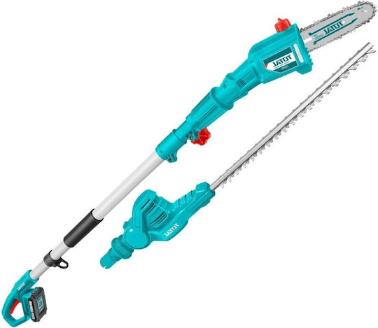 Total TPTS201681 Garden Multi Tool Battery 2 in 1 Pole Saw Hedge Trimmer Attachment