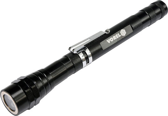 Vorel Rechargeable Flashlight LED IP20 Black