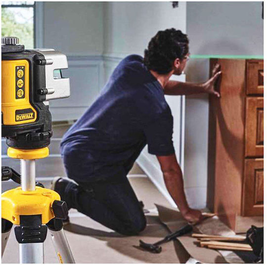 DEWALT Self-leveling Linear Laser Level Green Beam with Working Range 20m