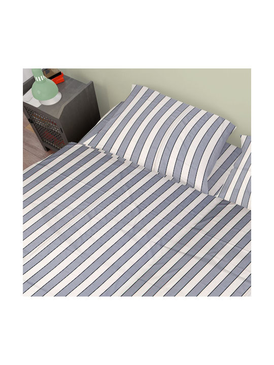 Dimcol Μαξιλαροθήκη με Φάσα 158 Navy 50x70εκ.