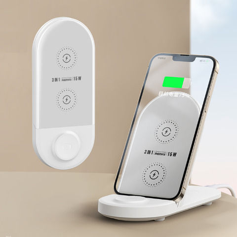 Remax Wireless Charger (Qi Pad) 15W Whites (Mintai RP-W57)