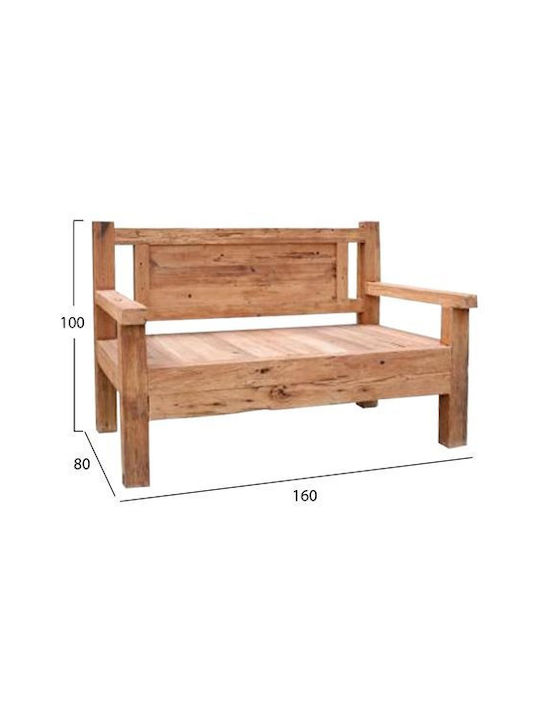 Threeway Пейка За Външно Ползване Дърво 160x80x100см