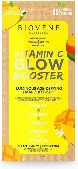 Biovene Vitamin C Glow Booster Sheet Mask 20ml