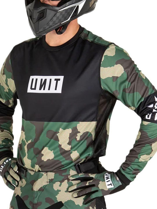 Unit Siege Ανδρική Μπλούζα Motocross Μακρυμάνικη Black/Camo