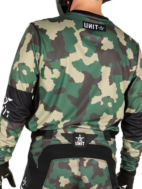 Unit Siege Ανδρική Μπλούζα Motocross Μακρυμάνικη Black/Camo
