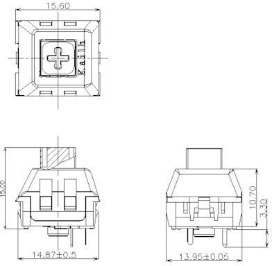 Ducky DSK110-RPA2 Switches Πληκτρολόγιου Kailh Box Red 110τμχ