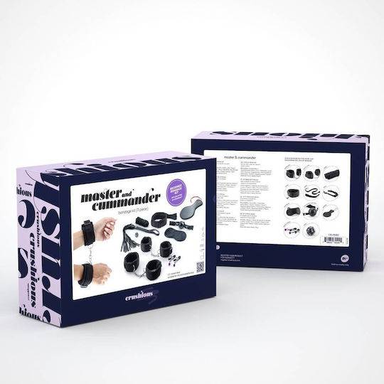 Crushious Master & Cummander Μαστίγιο 11 Piece Bondage Kit Black 11τμχ