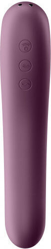 Satisfyer Dual Kiss Sauger Vagina mit Vibration Wine Red 1Stück
