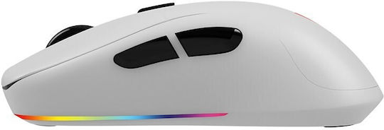 Savio Rift Ασύρματο RGB Gaming Ποντίκι 10000 DPI Λευκό