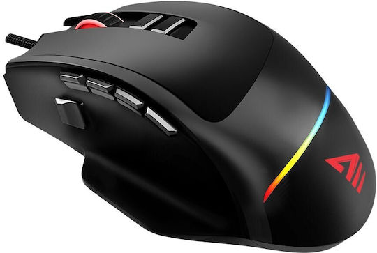 Savio Valiant RGB Gaming Ποντίκι 12400 DPI Μαύρο