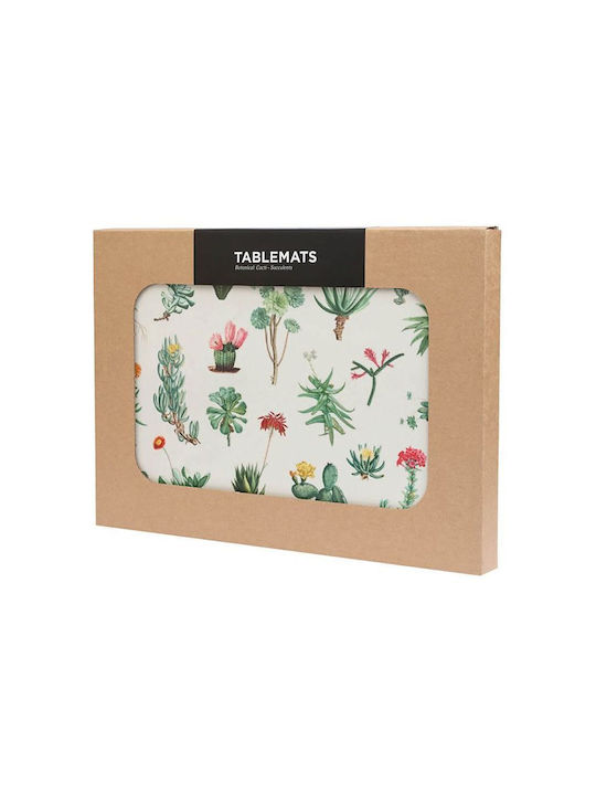 Grupo Erik Botanical Cacti by Kokonote Σουπλά από Φελλό Πολύχρωμο 29x20cm 4τμχ