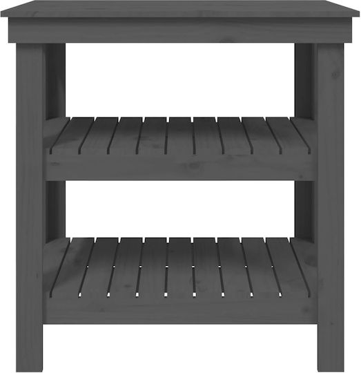 Tisch Bar aus Massivholz Gray 78.5x50x80cm