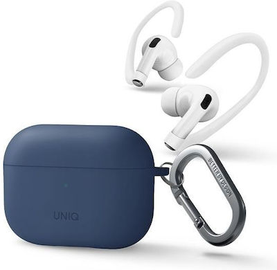 Uniq Nexo Case Silicone with Hook in Blue color for Apple AirPods Pro