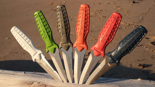 Salvimar 67262 Predathor Diving Knife Spearfishing Knife Πράσινο with Snow Plough 8cm