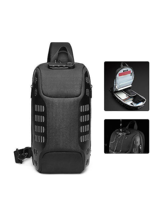 Herrentasche Sling Schwarz