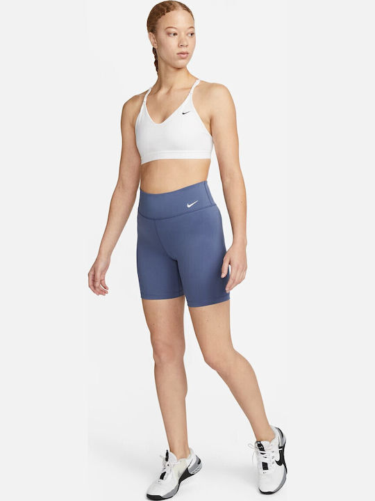 Dri-Fit One Training Women's Leggings Shorts High Waist Blue