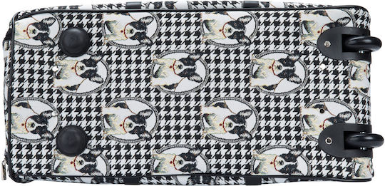 Signare French Bulldog Sack Voyage with Wheels made of Artificial Leather L58xW30xH31cm