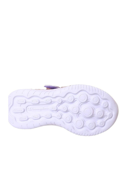 Softy Evolve G PS Kids Sports Shoes Running with Hoop & Loop Closure Purple