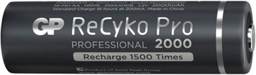 GP Batteries ReCyko Pro Επαναφορτιζόμενες Μπαταρίες AA Ni-MH 2000mAh 1.2V 4τμχ