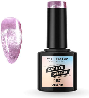 Elixir Ημιμόνιμο Βερνίκι Νυχιών 1167 Candy Pink Cat Eye 8ml