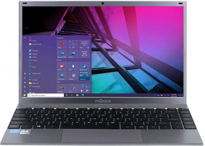 MaxCom mBook 14" IPS FHD (Celeron Quad Core-J4125/8GB/256GB SSD/W10 Startseite) Dark Grey (US Tastatur)