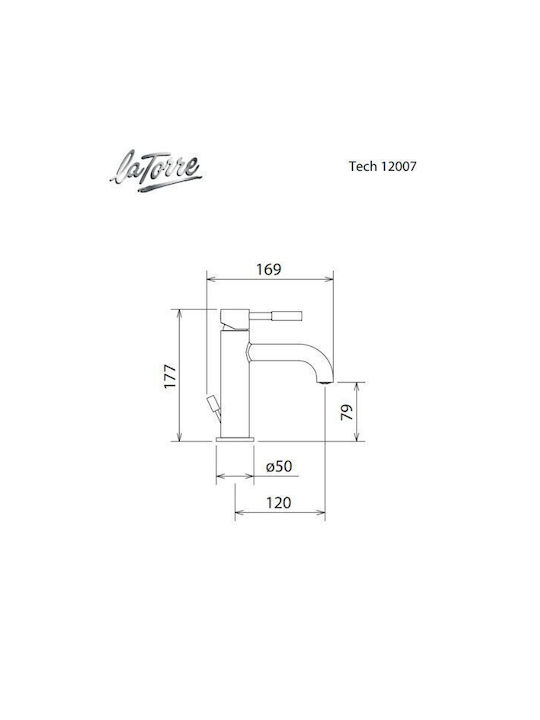La Torre Tech Mixing Sink Faucet Bronze Brushed