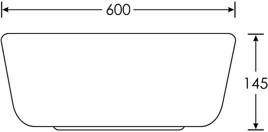 Soncera Napoli Надеждна мивка Порцелан 60x40x14.5см Бял