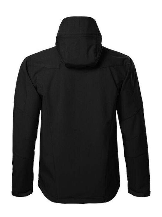 Malfini Herren Winter Jacke Softshell Wasserdicht und winddicht Schwarz