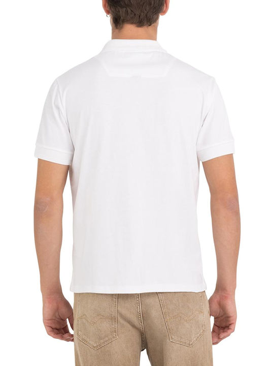 Replay Polo T-shirt Λευκό