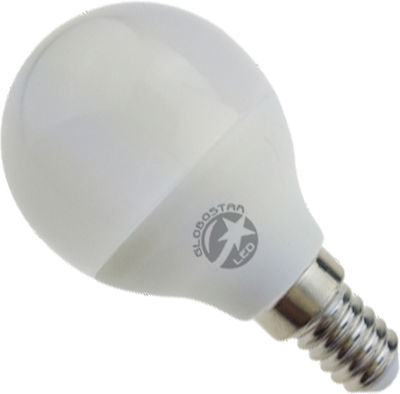 GloboStar Λάμπα LED για Ντουί E14 και Σχήμα G45 Φυσικό Λευκό 388lm