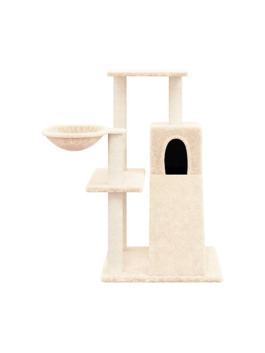 vidaXL Scratching Post Cat Trees Beige 4 levels 73x49x82cm