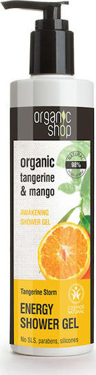 Natura Siberica Organic Shop Tangerine Strom Bubble Bath Gel with Glycerin & Mandarin & Mango Scent 280ml