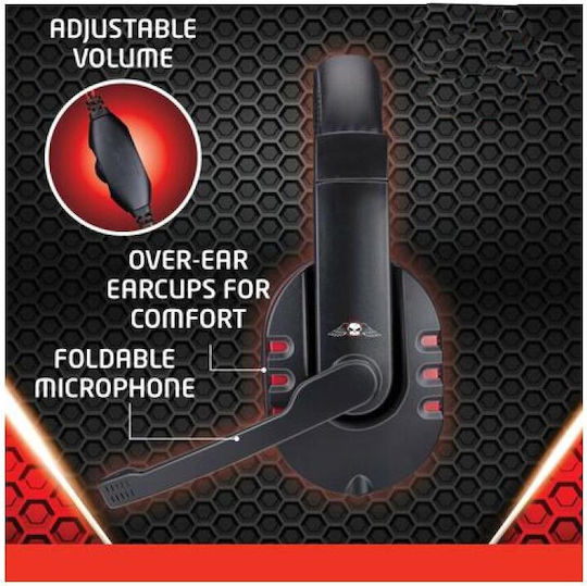 No Fear AT0000207 Over Ear Gaming Headset με σύνδεση 2x3.5mm