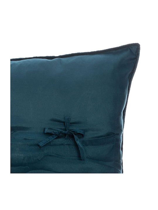 Atmosphera Set Cuvertură Pat Dublu Din Poliester Albastru Închis 240x260cm 3 Bucăți