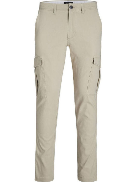 MARCO Trousers Cargo Elastic in Slim Fit Oxford Tan
