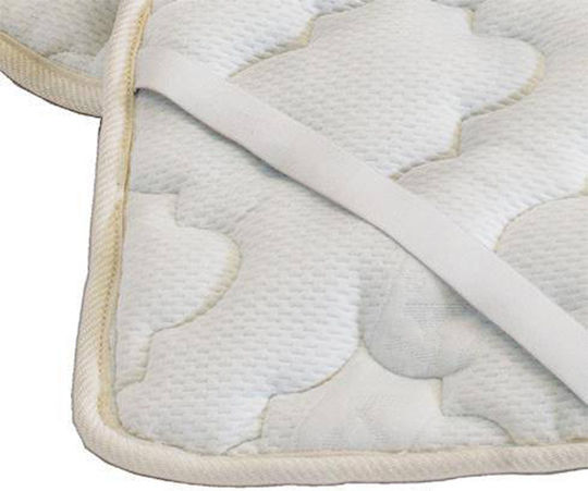 Elatirio Strom Mattress Topper Classic Semi-Double Polyester with Elastic Straps 120x200x2cm