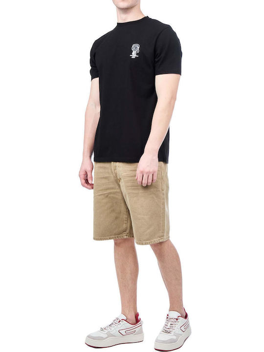 Men's Shorts Jeans Beige