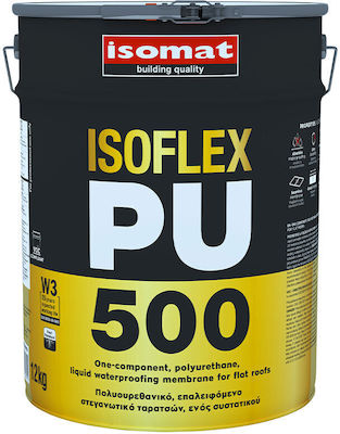 Isomat ISOFLEX-PU 500 Επαλειφόμενο Στεγανωτικό Πολυουρεθάνης 1kg Λευκό