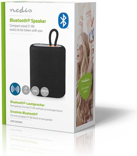 Nedis Bluetooth Speaker 5W with Battery Life up to 7 hours Black SPBT2005BK