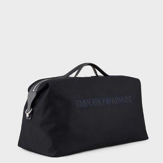Emporio Armani Canvas Weekend Sack Voyage Navy Blue Fabric L58.5xW29.5xH35.5cm